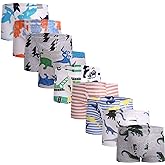 Taxzode Little Boys Soft Cotton Briefs Toddler Kids Underwear Various cute patterns 6-8Pack
