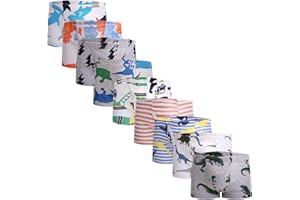 TAXZODE Little Boys Soft Cotton Briefs Toddler Kids Underwear Various cute patterns 6-8-9Pack,size:2-3T 3-4T 4-5T 5-6years 7-8years