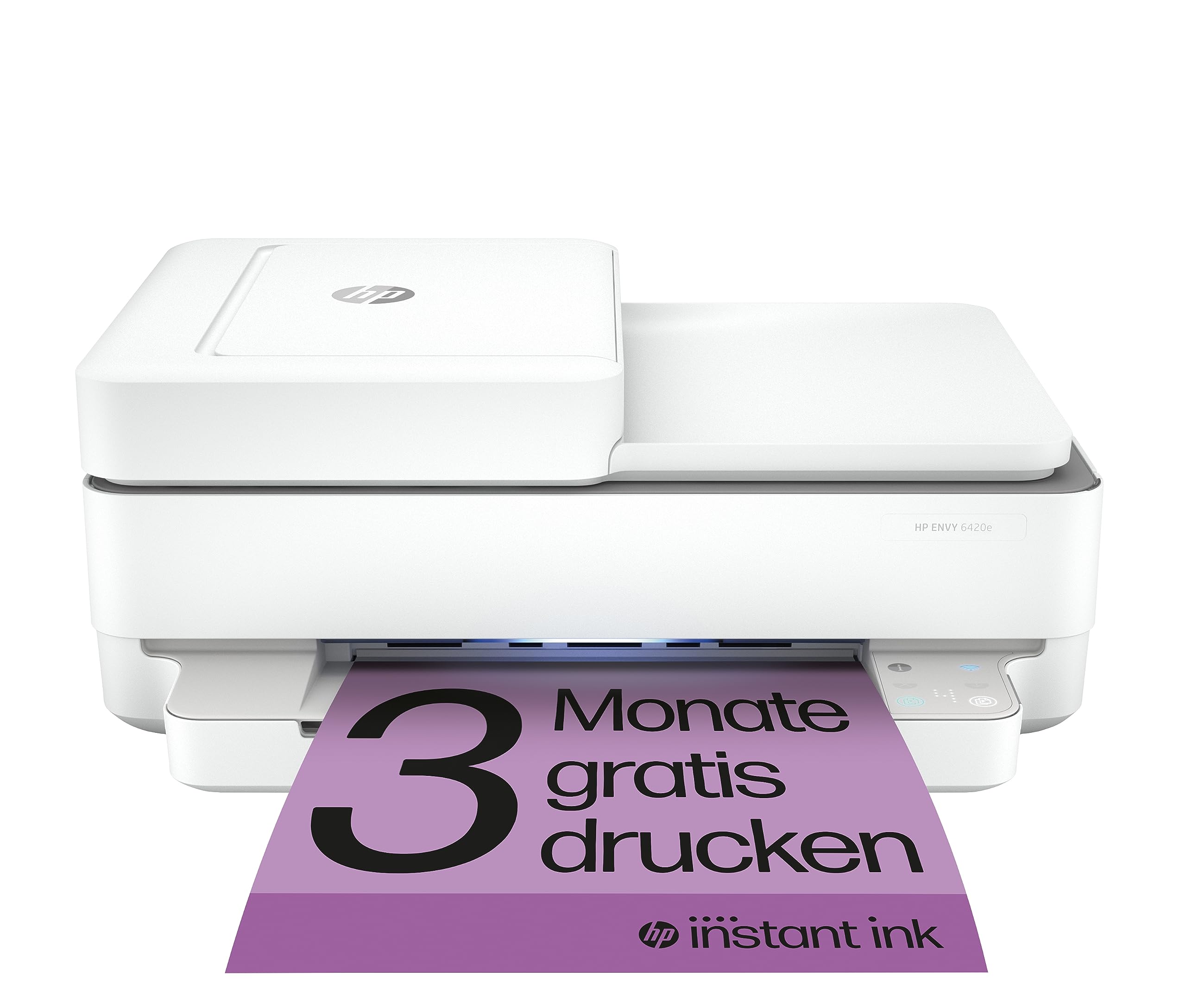 HP Envy 6420e Multifunktionsdrucker, 3 Monate gratis drucken Instant Ink inklusive, Drucker, Kopierer, Scanner, Mobiler Faxversand, WLAN, Automatischer Dokumenteneinzug