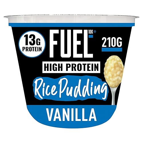 FUEL10K Vanilla Flavour High Protein Rice Pudding, 210 g (Pack of 6)