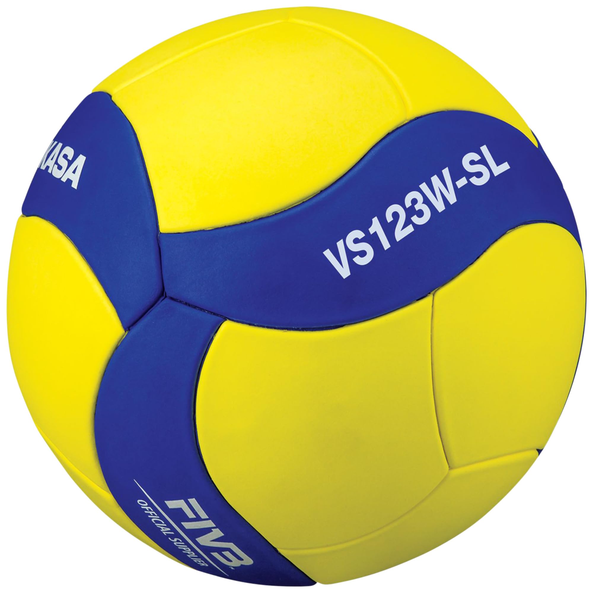 Photo 1 of Mikasa VS123WSL Size 5 Official Super Lightweight Training Volleyball, Yellow/Blue