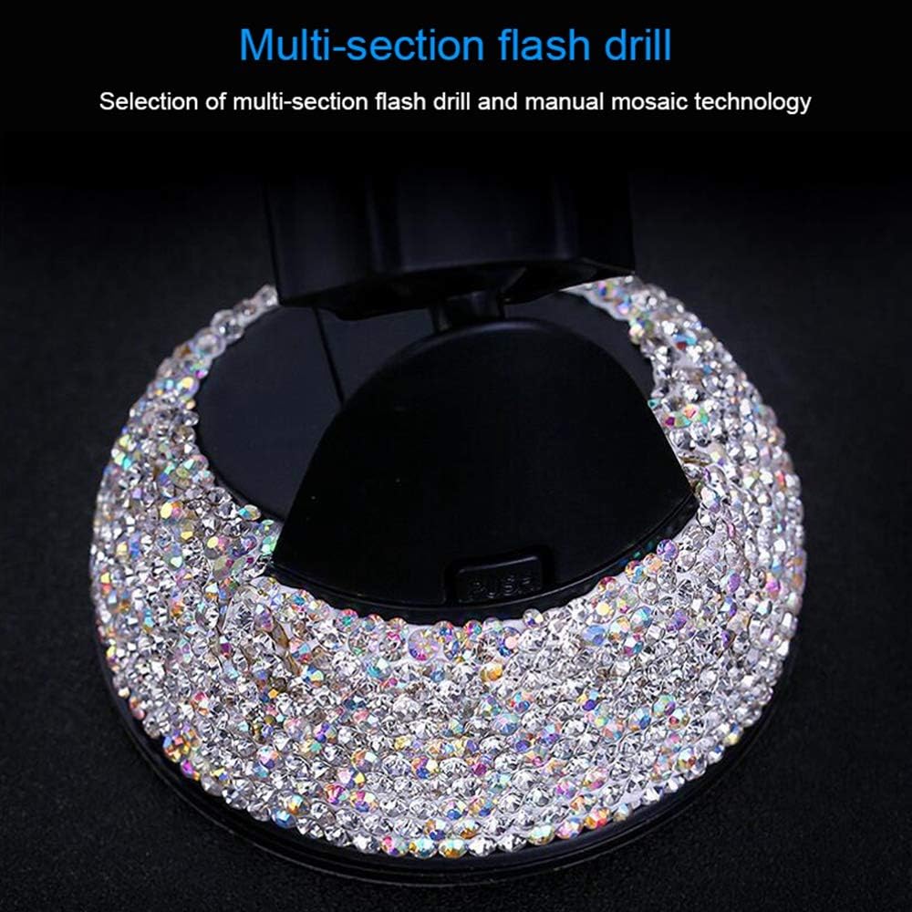 Dohappys Bling Bling 2 In 1 360° Rotation Car Phone Holder & Air Vent Mount for iPhone XS/Max/11, Samsung Galaxy S10+/S9, S8, S7 - Image 3