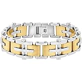 Men's Stainless Steel Link Bracelet Modern Elegance & Durability Choice of Colors