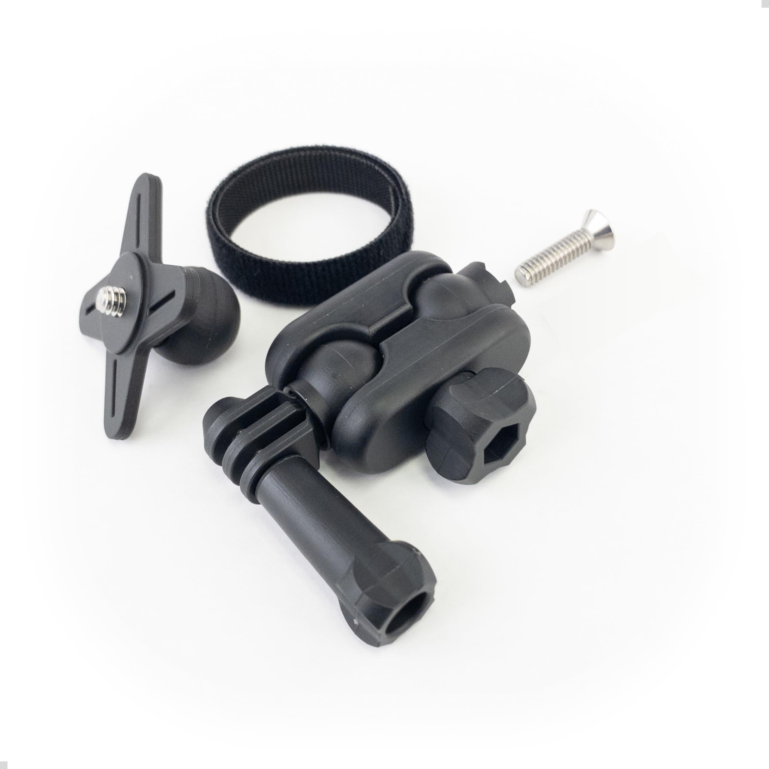 STUNTMAN Ball Joint Adapter Kit for Action Cameras - Fits GoPro, DJI Osmo (Action, Pocket), Insta360 (Ace, One, X) and Others