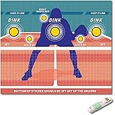 Dink Pad Pickleball Practice Pad for Walls, Training Poster, Portable Rebounder Aid - Turn Any Wall into a Court