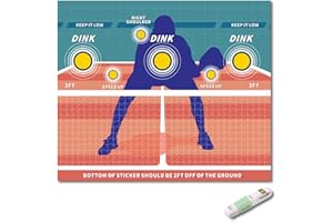 Dink Pad Pickleball Practice Pad for Walls, Training Poster, Portable Rebounder Aid - Turn Any Wall into a Court