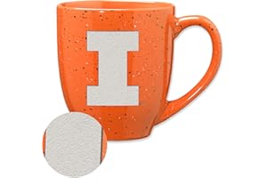 Rico Industries NCAA 16 oz Team Color Laser Engraved Speckled Ceramic Coffee Mug (H - K Schools)