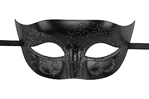 TRIFUNESS Masquerade Mask for Men - Venetian Roman Greek Mask for Mardi Gras Ball Halloween Prom Party