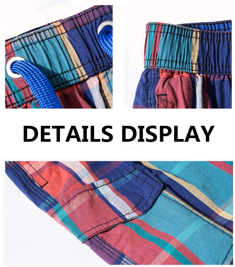 Men\'s Swim Trunks Board Shorts Cotton Print Swim Shorts Beach Shorts Casual Loose Home Leisure Pants