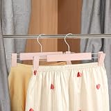 GUANJUNE Clothes Pants Hangers 10 Pack Pink with 360° Swivel Hooks view 7