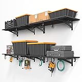 Jusgym 4-Pack 1.5x4ft Garage Shelving Wall