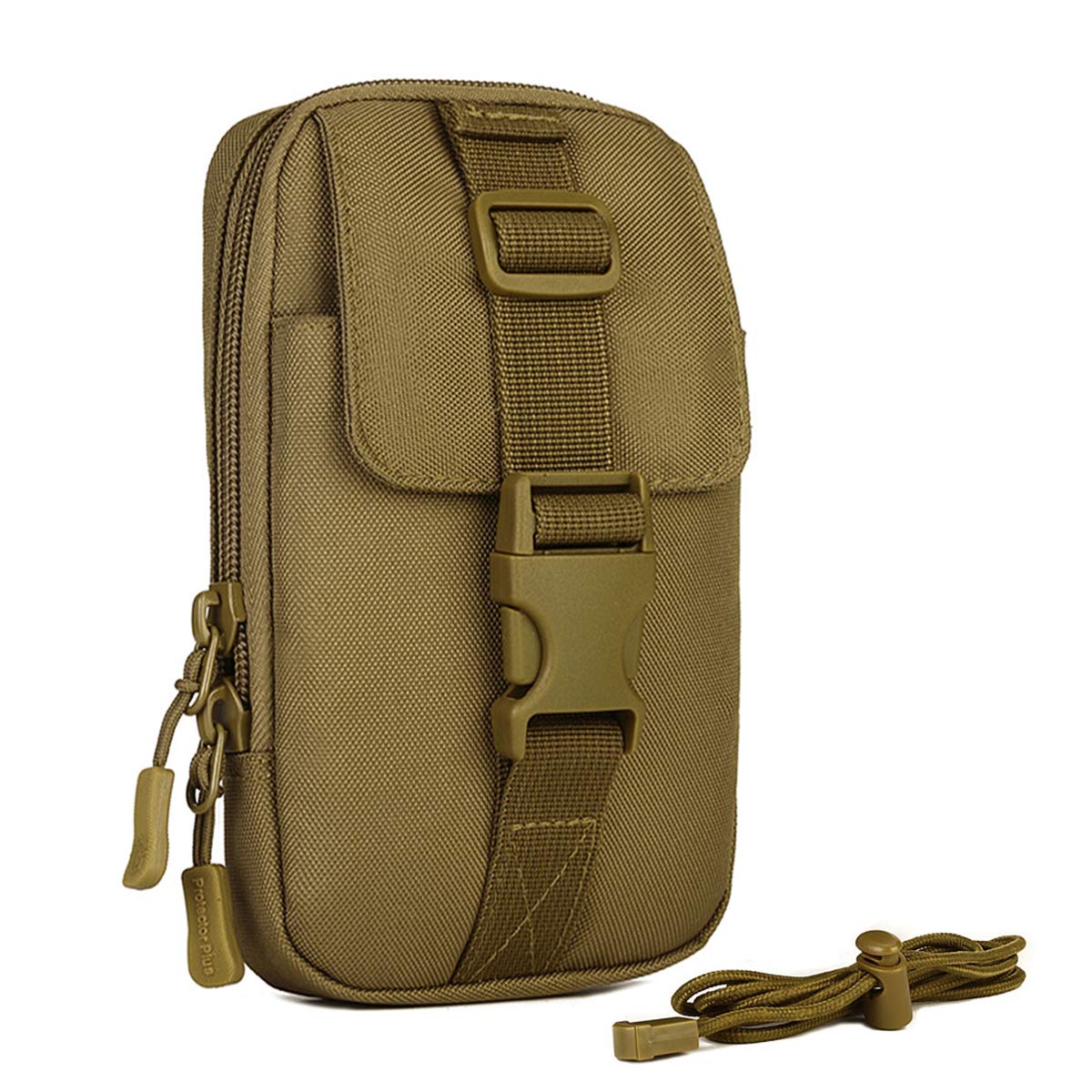 HUNTVP Tactical Belt Bag Molle Phone Pouch Holder Waist Bag Belt Attach for 5inch 6inch Cell Phone Sports Hiking Camping