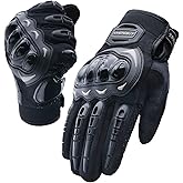 UHEREBUY Motorcycle Gloves Touch Screen Full Finger Riding Gloves Knuckle Protection for Men and Women for Dirt Riding, Road Racing, Cycling, Climbing Work Outdoor Sports