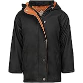 Hunter Boys Plush Lined Rain Jacket – Waterproof Hooded Coat for Kids, Toddlers & Big Boys, Cold Weather Outerwear (2T–12)