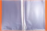 Exacompta Semi-Rigid PP Display Book 100 Pockets A4 Orange 88114E view 2