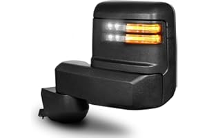 SIZIOM Towing Mirror for 2020-2025 Chevy Silverado/GMC Sierra 2500/3500HD Driver/Left Side Textured Cover