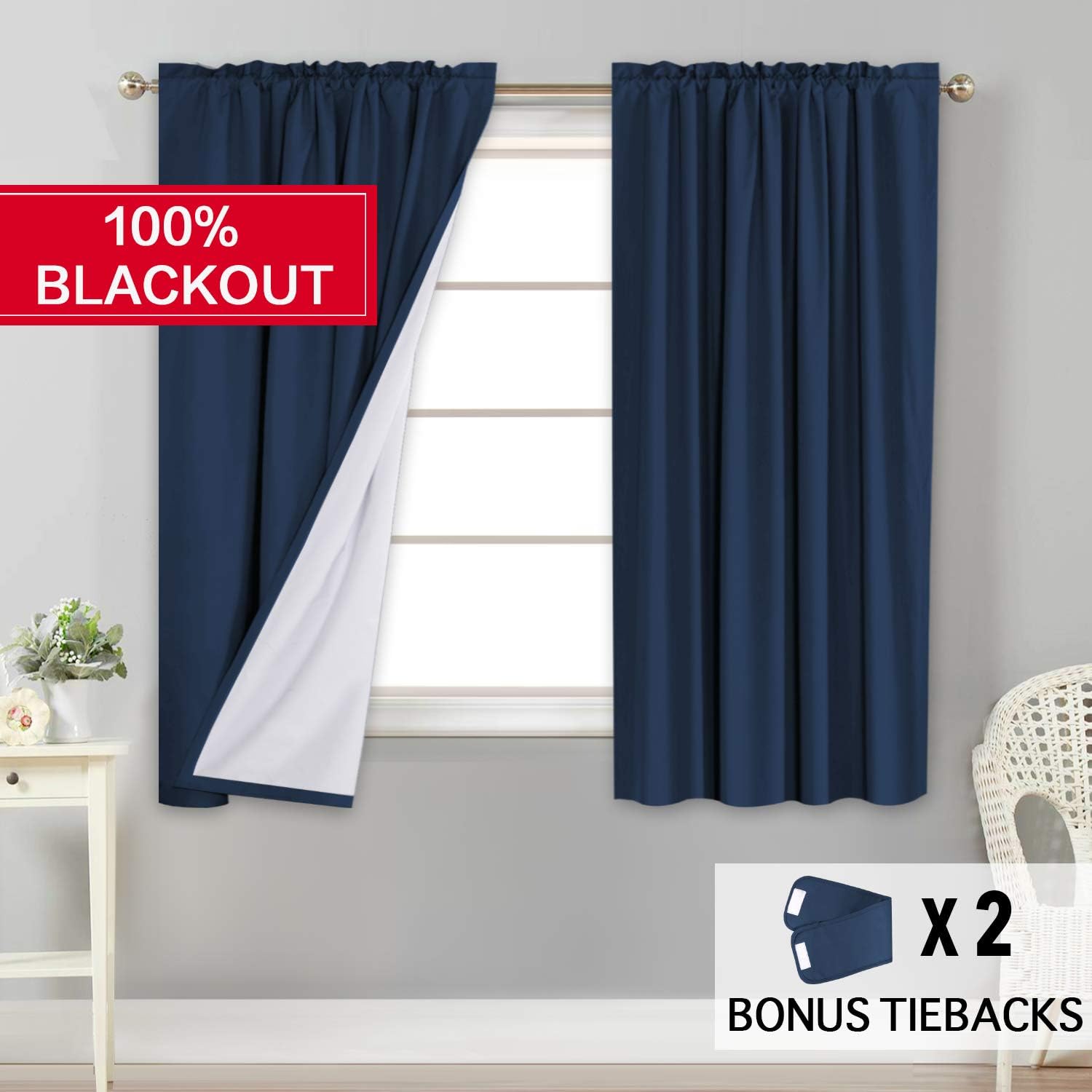 Amazon Com Flamingo P 100 Light Blocking Drapes Water Repellent