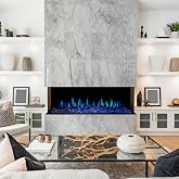 Modern Flames Orion Multi V2 76" Heliovision Multi-Side View Virtual Smart LCD Linear Buit-in Electric Fireplace
