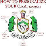 Personalized Family Crest Hand-Painted Rustic Wood Shield Decor view 6