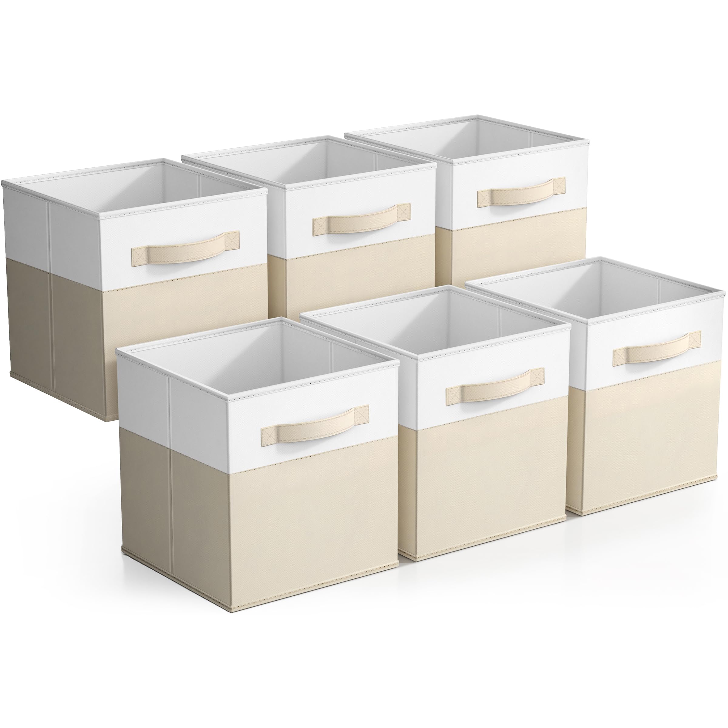Sorbus 6-Pack Foldable Fabric Storage Cubes - 11-Inch Collapsible Organizer Bins For Closet, Shelves, Kids Toys - View #4