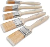 Hamilton For The Trade Fine Tip Brushes Pack 5 1in 1.5in 2in Brown view 1