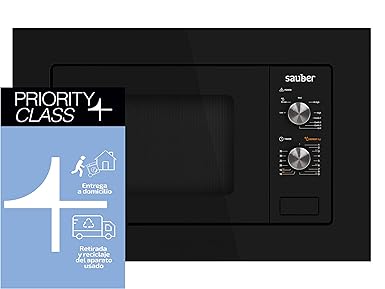 Sauber - Microondas con grill integrable HMS01W - 20 litros - Color Blanco