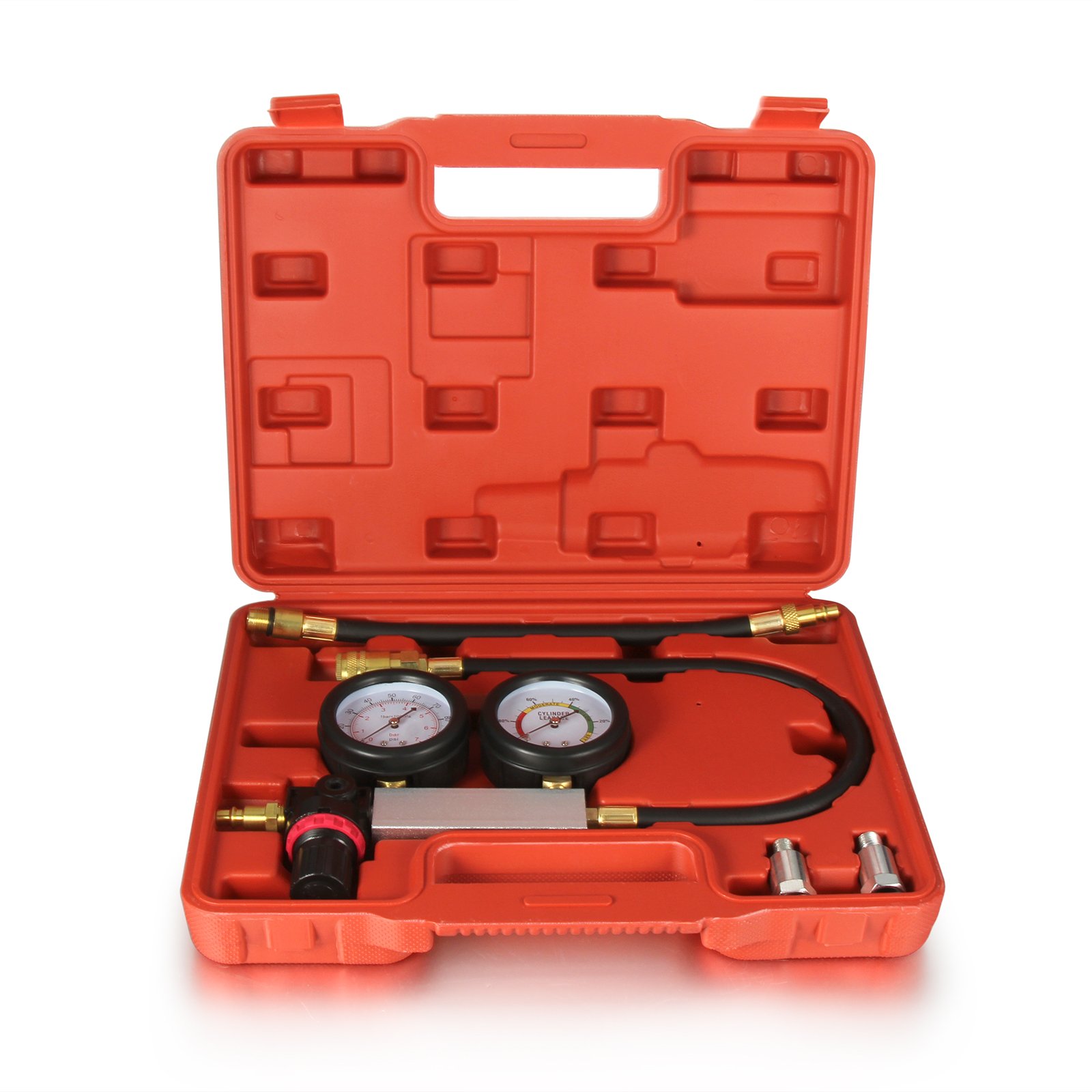 Oranges Cylinder Leak-Down Detector Engine Compression Tester Gauges