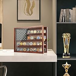 Monsiter QE Challenge Coin Display Case,Military