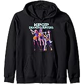 KPop Demon Hunters Huntrix Heroic Poses Group Shot Zip Hoodie