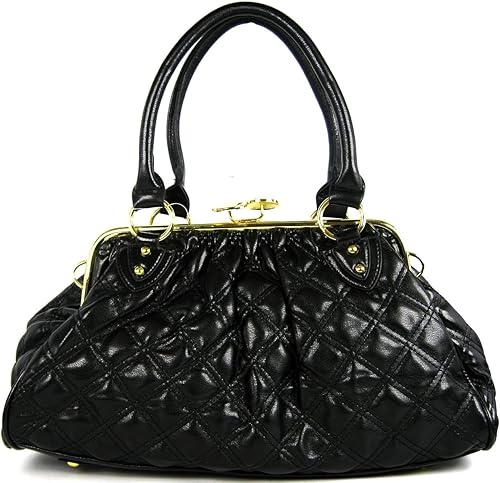 Womens Black Gold Chain Bag Designer Shoulder Handbag: Amazon.co.uk