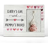 FONDCANYON Mommy's World Picture Photo Frame for Daughters - Daughter Birthday Graduation Wedding Gift Frame (4x6 Inch Photo)