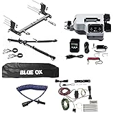 TrendsAuto Blue Ox Alpha Tow Bar & Baseplate Combo with EZ Light Wiring Harness Kit & Patriot Brake System fits 2020 2024 Jeep Gladiator Decal | BX1145 BX7390 BX88206 BX8875 BX88368 BRK2022