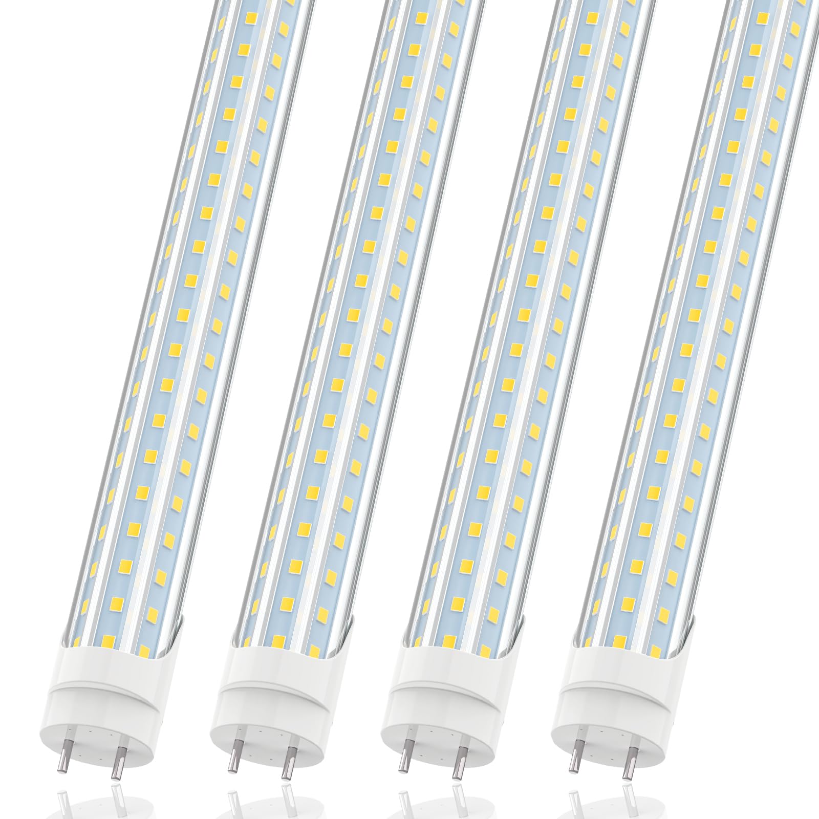Photo 1 of ****MISSING 2 TUBE LIGHT***** SHOPLED 4FT T8 LED Tube Light - 36W(96W Eqv.) 4680LM 6000K CoolWhite, Type A+B Plug & Play or Ballast Bypass, Double-End Power, D-Shaped for F40T12 Replacement in Warehouse/Garage, ****MISSING 2 TUBE LIGHT*****