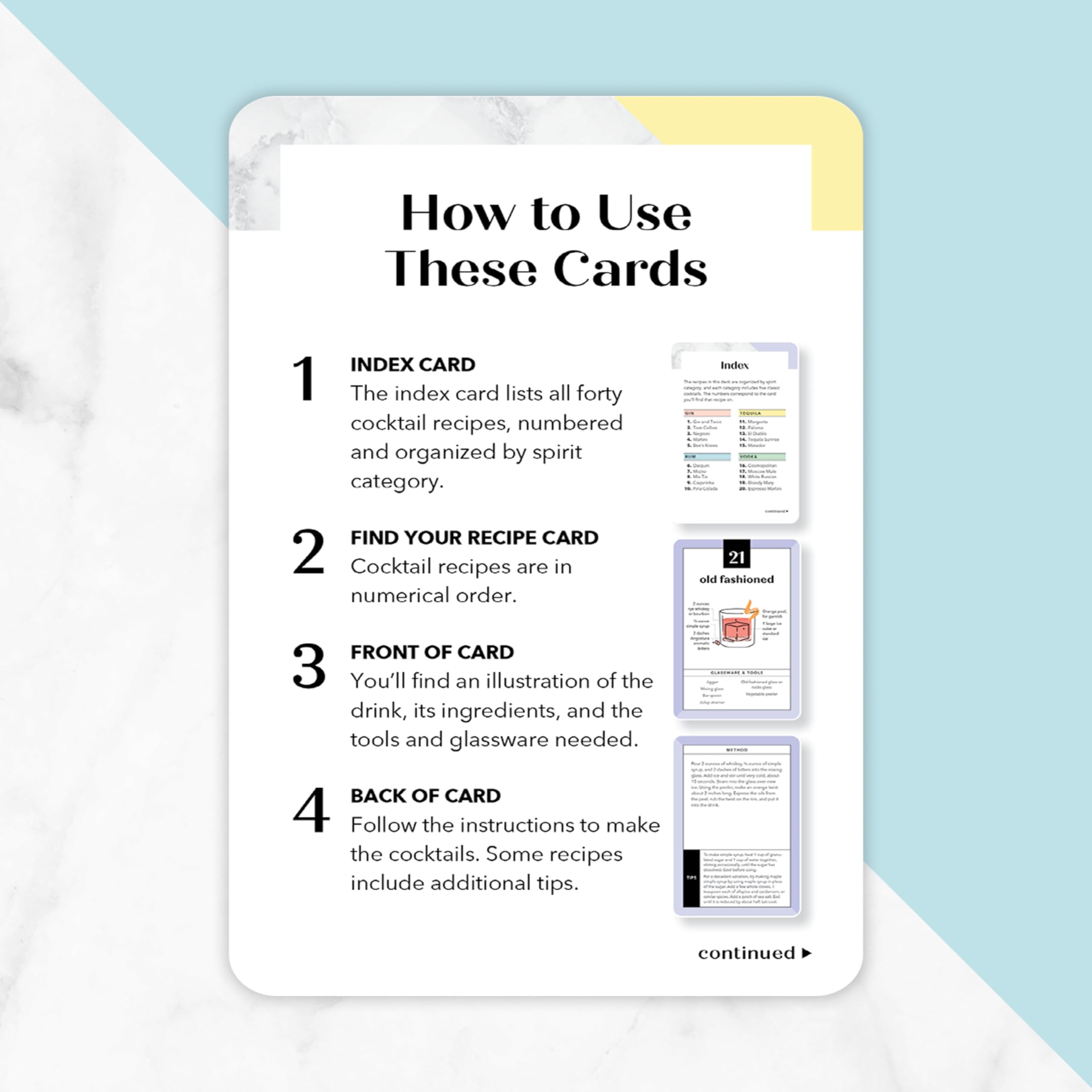 Cocktails Made Simple Recipe Cards: Easy Recipes for the Home Bartender