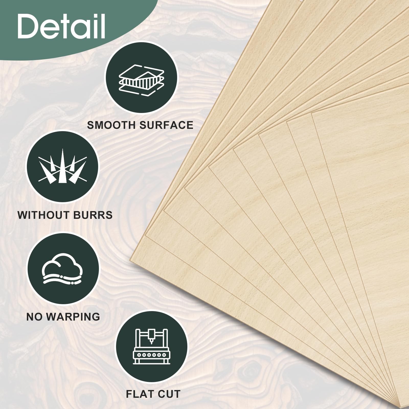 10 Pack Basswood Sheets for Crafts 1/8x12x12 Inch 3mm Basswood for Laser Cutting, Drawing,Wood Burning, Architectural Models.Plywood Sheets Unfinished Squares Wood Boards for DIY Gifts.