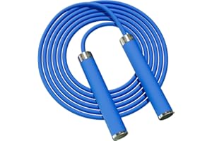 Mogold Jump Ropes for Kids Women and Men Fitness- 10ft Length Adjustable Jumping Rope for Beginners- Dual Ball Bearing Design Skipping rope with Soft Silicone Grips and Non-Kinking 5mm PVC Cord