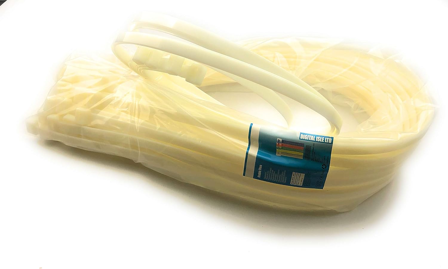 Natural Plastic Cable Ties Long and Wide Extra Large Zip Ties wrap Extra heavy duty ties 12.0mmx1000mm, 50 Pieces