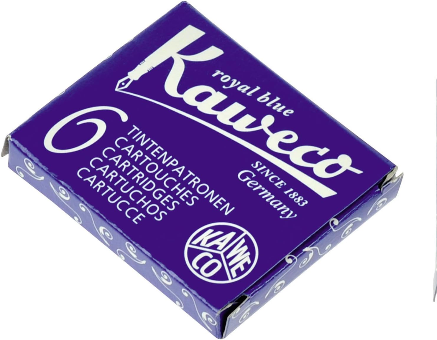 1 x Pack of 6 Kaweco Ink Cartridges Royal Blue Fountain Pen KA CART01 7015b