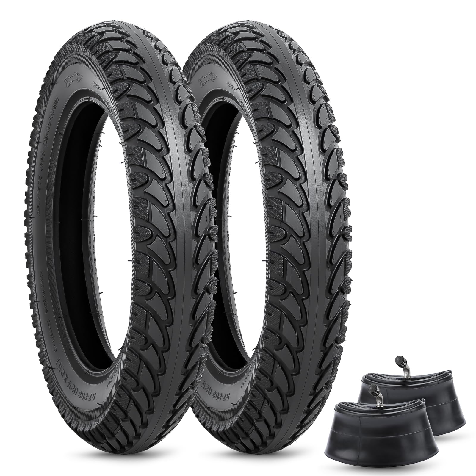 Photo 1 of 12 1/2 x 2 1/4 Replacement Tire and Inner Tube With CR202 Angled Valve Stem - Fits Electric Scooter Razor Pocket Mod, Currie, Schwinn, GT, IZIP, eZip (2 Sets)