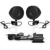 BOSS Audio Systems MCBK420B Motorcycle Speakers and 2 Channel Amp Package