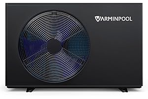 VARMINPOOL Pool Heat Pumps, 30,000 BTU Pool Heat Pump for Above Ground Pools Up to 8000 Gallons, WiFi Control, Titanium Heat Exchanger, 120V, Smart Inverter