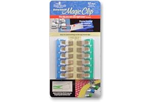 TAYLOR SEVILLE ORIGINALS Taylor Seville Extra Small Magic Clip Sewing and Quilting Clips - Package of 12 Clips - Quilting Supplies and Notions - Sewing Accessories and Supplies