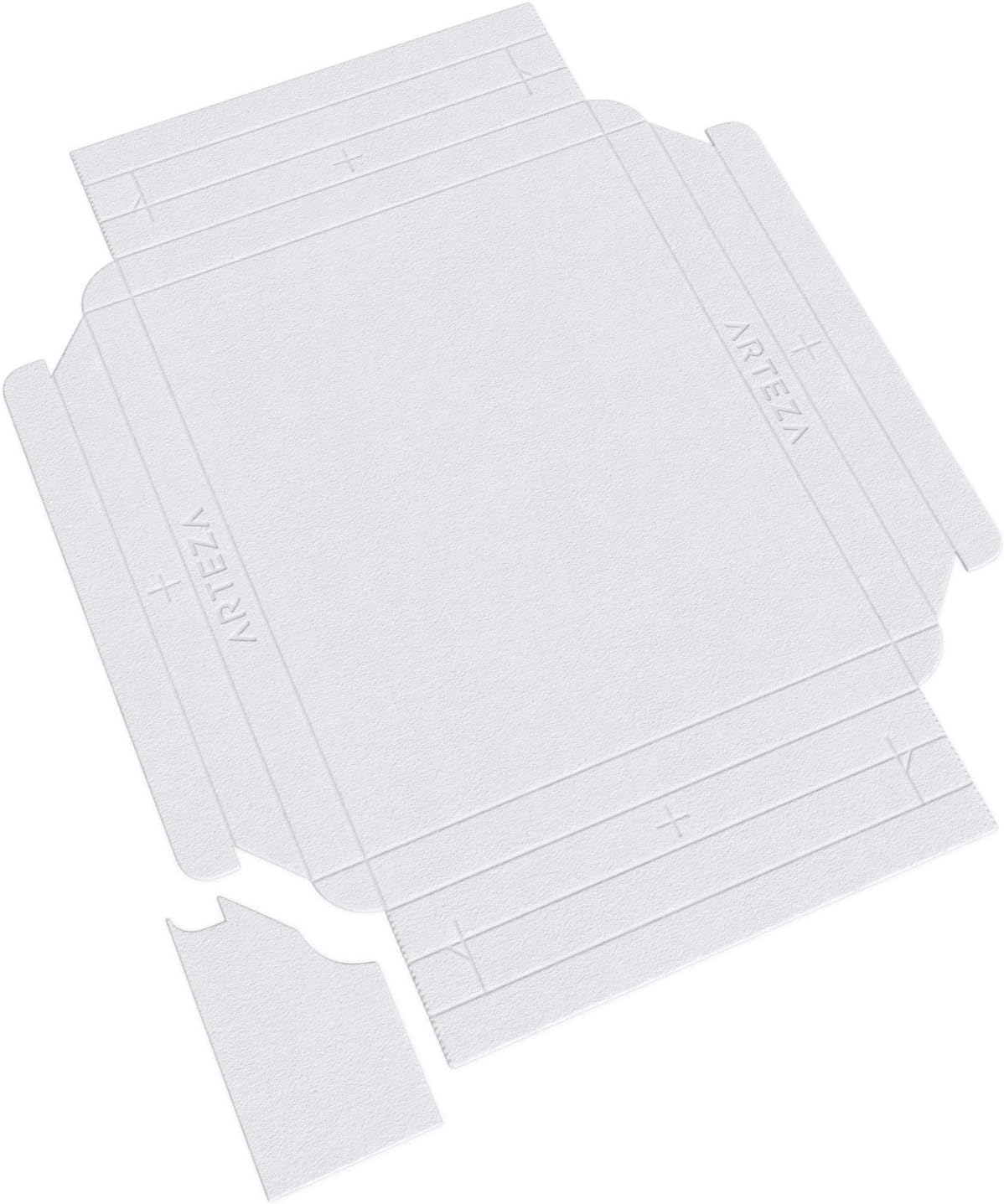 Arteza Mixed Media Paper Foldable Canvas Pad, 7x8.6 Inches, 20 Sheets, DIY Frame, Heavyweight Multimedia Paper, 228 lb, 370 GSM, Acid-Free, Wood Pulp Pad for Painting & Mixed Media Art