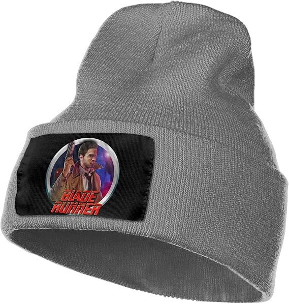 AOOEDM Mens and Womens Blade Runner Skull Beanie Hats Winter Knitted