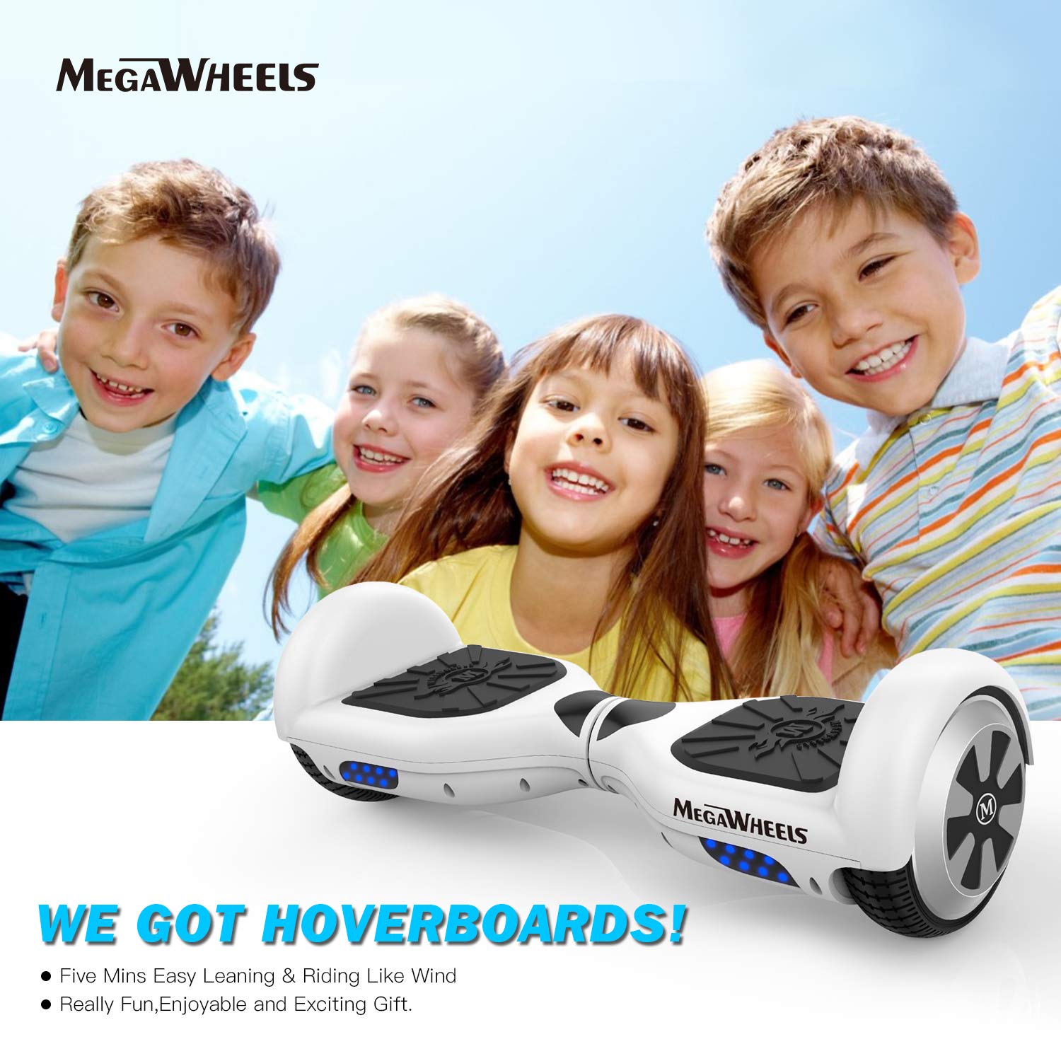 MegaWheels Hoverboard Self Balancing Scooter Hover Board for Kids Adults with UL Certified