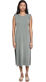 sundry ruffle midi dress