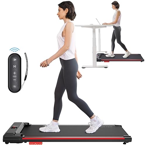 UREVO Under Desk Treadmill for Office Under Desk, Walking Pad in
