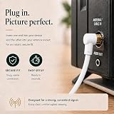 Cable Mountain 1m Right Angle TV Aerial Coaxial Cable 75 Ohm Gold Plated view 6