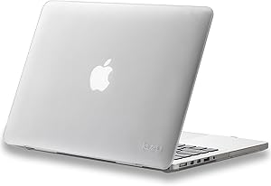 Kuzy - Older Version MacBook Pro 13.3 inch Case (Release 2015-2012) Rubberized Hard Cover for Model A1502 A1425 with Retina Display Shell Plastic - Clear Frost