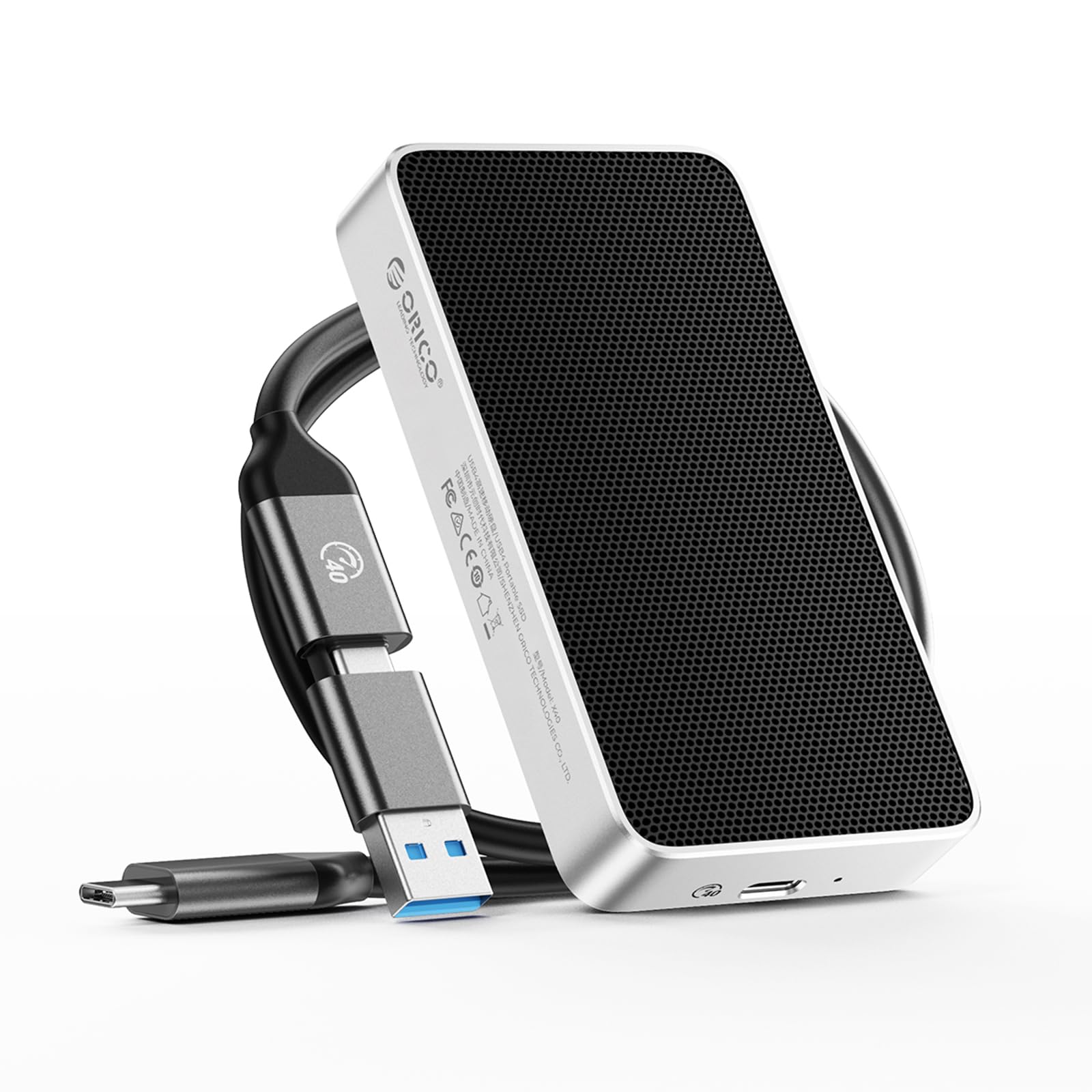 Photo 1 of ORICO 2TB USB4.0 Portable SSD 3800MB/s(40Gbps), Ultra-Fast External Solid State Drive, Compatible with Thunderbolt 3/4, USB4, Fanless Aluminum Design, Works with Mac and PC-X40